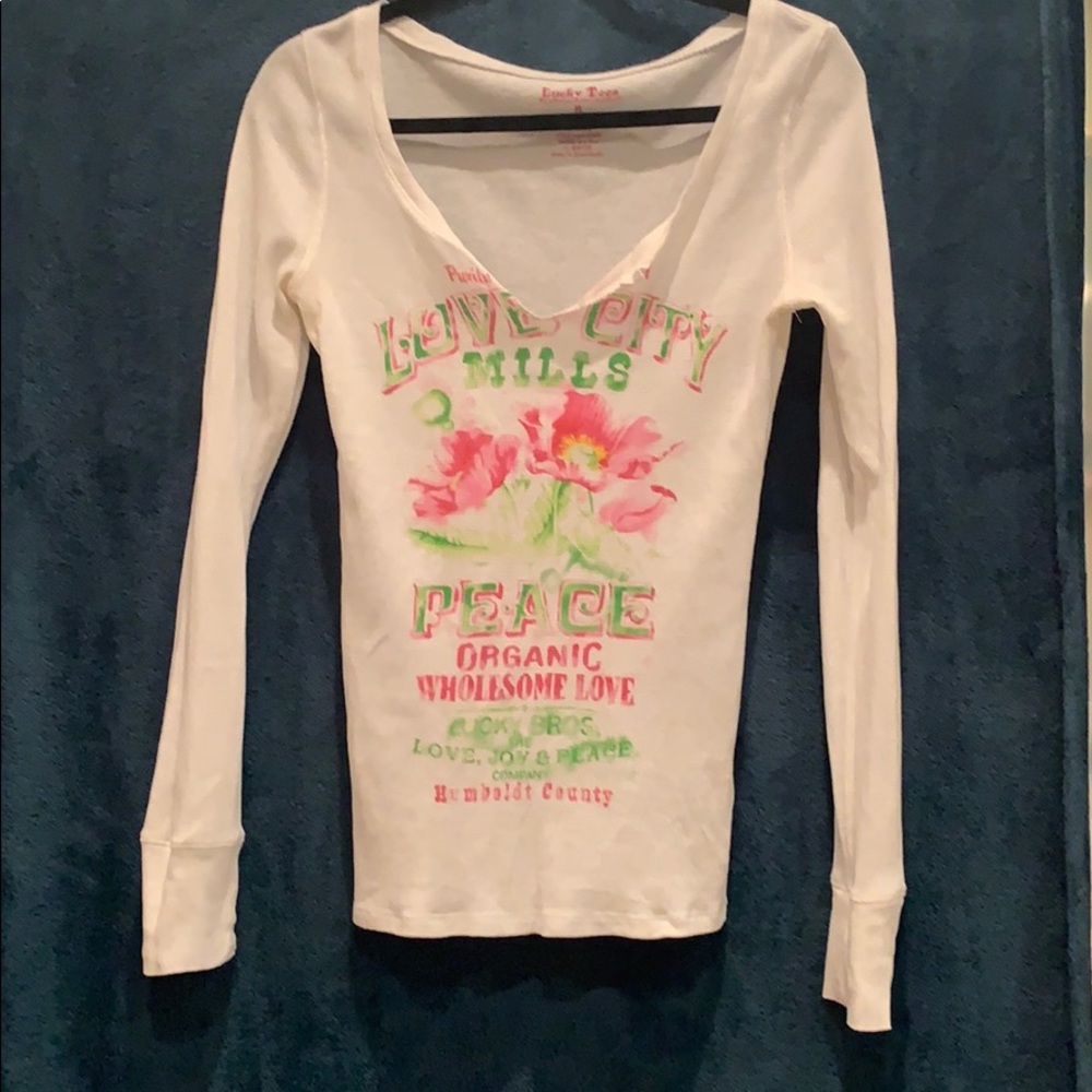 Lucky Brand long sleeve Henley size medium
